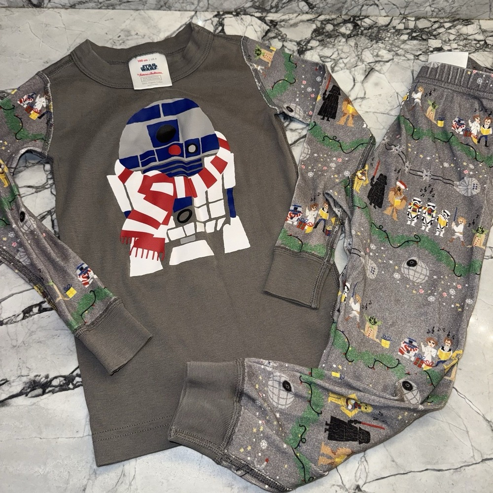 Hanna Andersson Size 4 Star Wars Holiday Pajamas